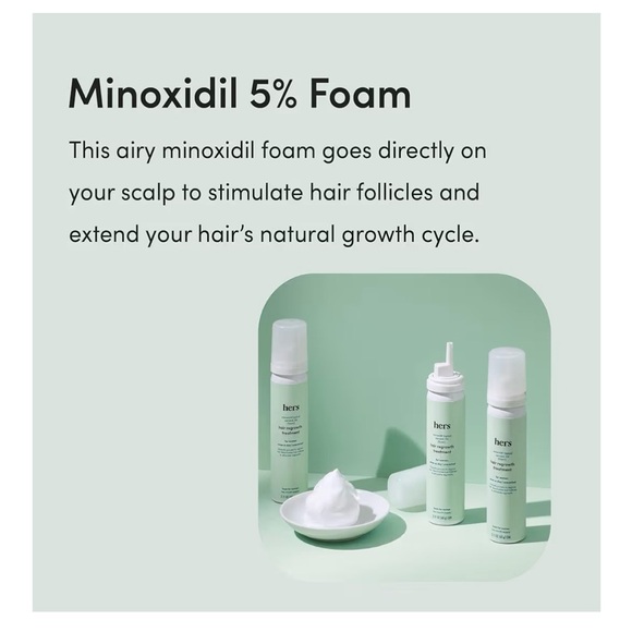 Hers Minoxidil Hair Regrowth Treatment for Women - Foam - Picture 5 of 9